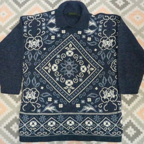 Dana Scott Sweaters - VTG DANA SCOTT Fall Collection 3/4 Sleeve Sweater